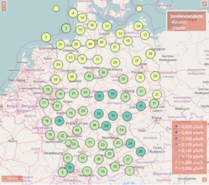 karte messtellen radioaktivität deutschland