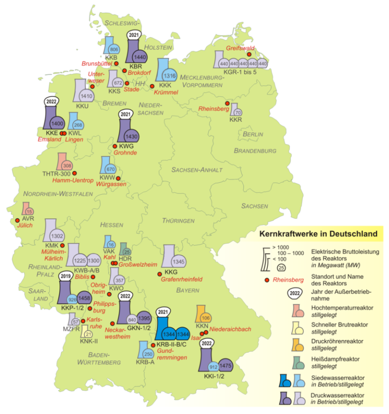 Atomkraftwerke in Deutschland - Geigerzaehler-sinnvoll.de